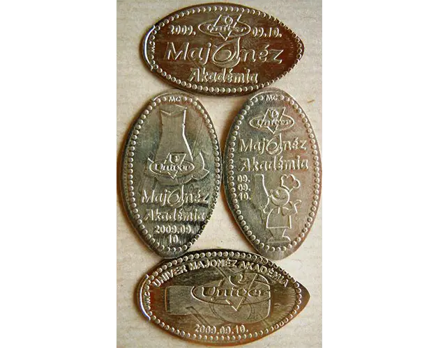 Pressed coins of private event