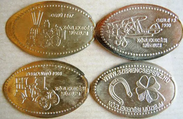 Közlekedési Múzeum nyújtott érmék